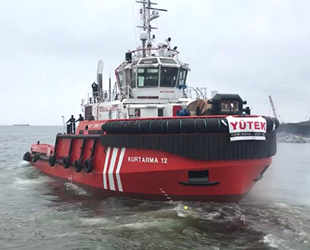 YÜTEK’in inşa ettiği KURTARMA 12 römorkörü, Kıyı Emniyeti Genel Müdürlüğü'ne teslim edildi