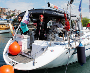 Bodrum’dan yola çıkan kadın yelkenciler, Ereğli’ye ulaştı