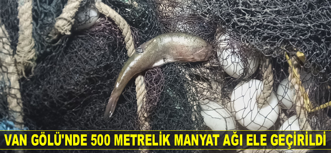 Van’da 500 metrelik manyat ağı ele geçirildi