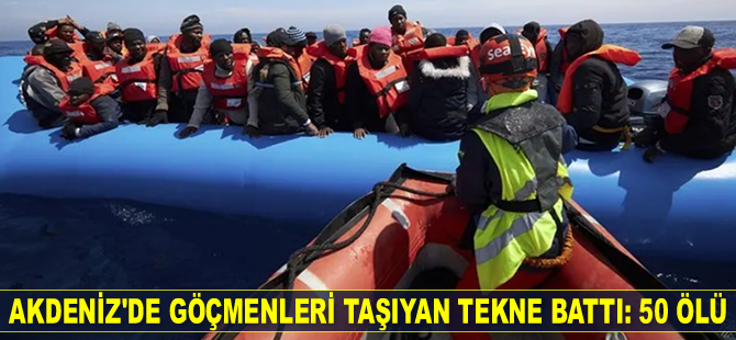 Tunus açıklarında göçmenleri taşıyan tekne battı: 50 ölü