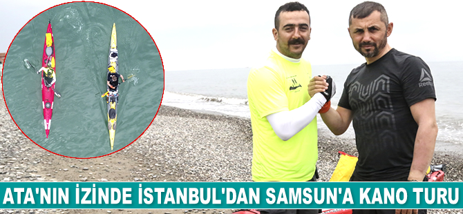 İstanbul'dan kano ile yola çıkan ekip, Abana’ya ulaştı