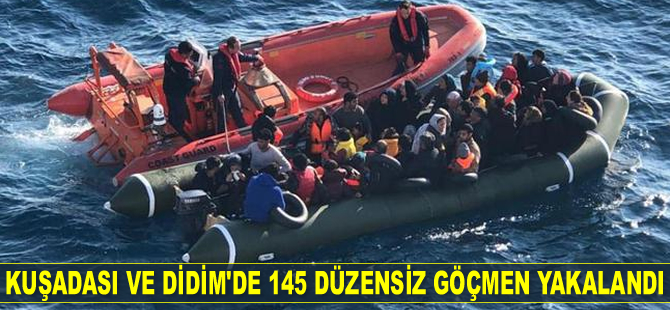 Aydın’da 145 düzensiz göçmen yakalandı