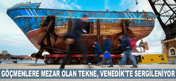 ‘Barca Nostra’ isimli tekne, Venedik Bienali'nde sergileniyor