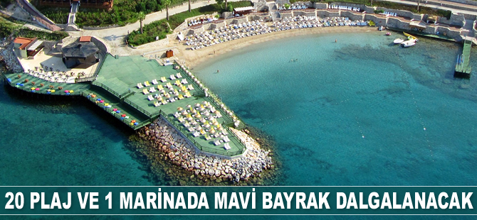 Kuşadası’nda 20 plaj ve 1 marinada mavi bayrak dalgalanacak