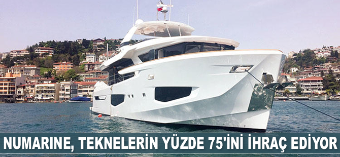 Numarine, teknelerin yüzde 75’ini yurtdışına ihraç ediyor