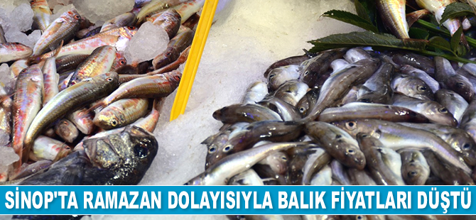 Sinop’ta Ramazan dolayısıyla balık fiyatları düştü