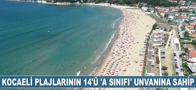 Kocaeli plajlarının 14’ü ‘A sınıfı’ unvanına sahip oldu