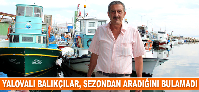 Yalovalı balıkçılar, sezondan aradığını bulamadı