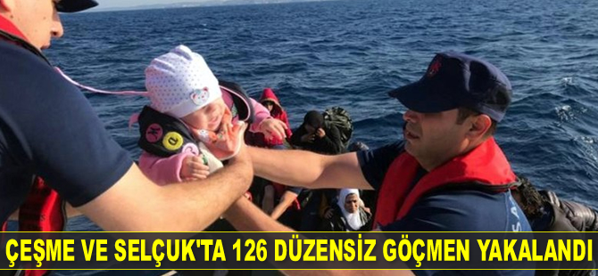 İzmir'de 126 düzensiz göçmen yakalandı