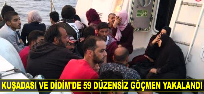 Aydın’da 59 düzensiz göçmen yakalandı
