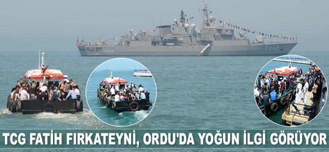 TCG Fatih Fırkateyni, Ordu’da yoğun ilgi görüyor