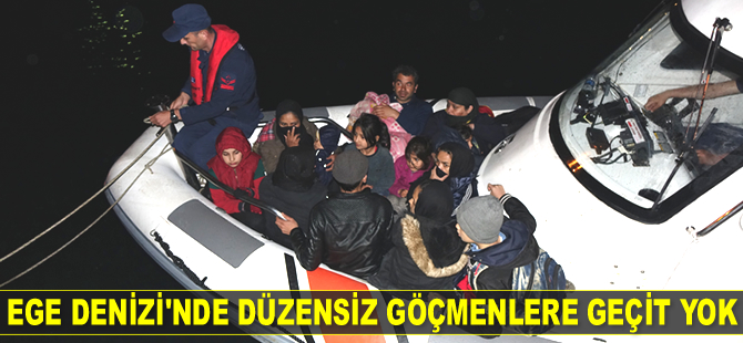 Ayvacık’ta 29 düzensiz göçmen yakalandı