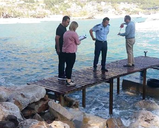 Kumluca’daki izinsiz iskeleler kaldırılıyor