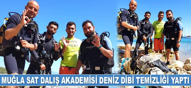 Yalıçiftlik’te deniz dibi temizliği yapıldı