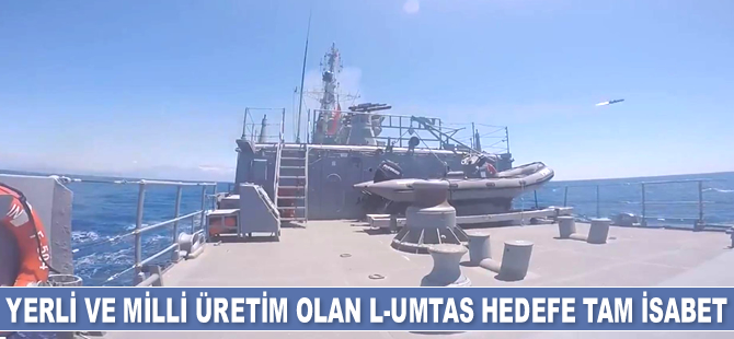 TCG Bartın’dan L-UMTAS füzesiyle atış yapıldı