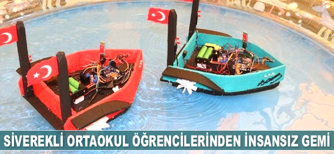 Öğrenciler, cep telefonu ile komuta edilebilen insansız gemi yaptı