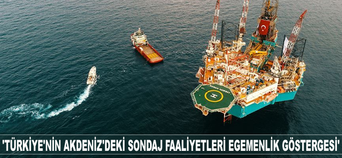 Emete Gözügüzelli: Türkiye'nin Akdeniz'deki sondaj faaliyetleri egemenlik göstergesi