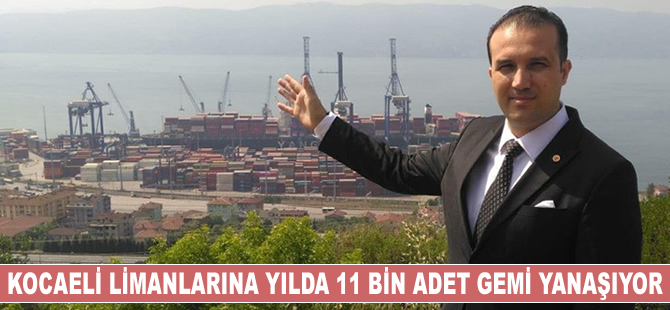 Kocaeli limanlarına yılda 11 bin adet gemi yanaşıyor