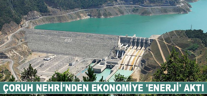 Çoruh Nehri'nden ekonomiye 'enerji' aktı