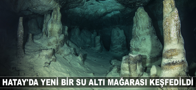 Hatay'da su altı mağarası keşfedildi