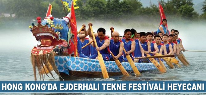 Hong Kong’da Ejderhalı Tekne Festivali başladı