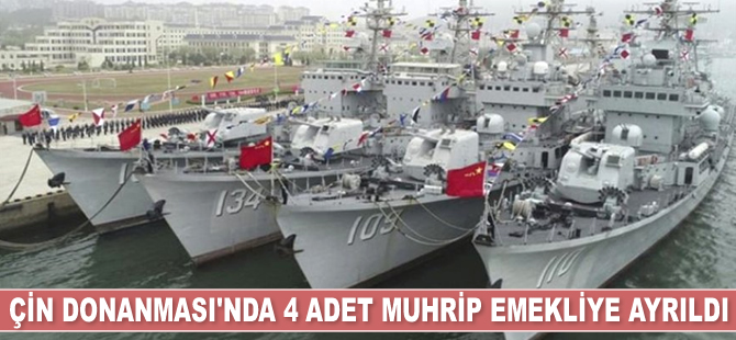 Çin Donanması'nda 4 adet muhrip emekliye ayrıldı