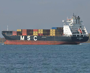 MSC Canberra isimli kargo gemisinde yangın çıktı
