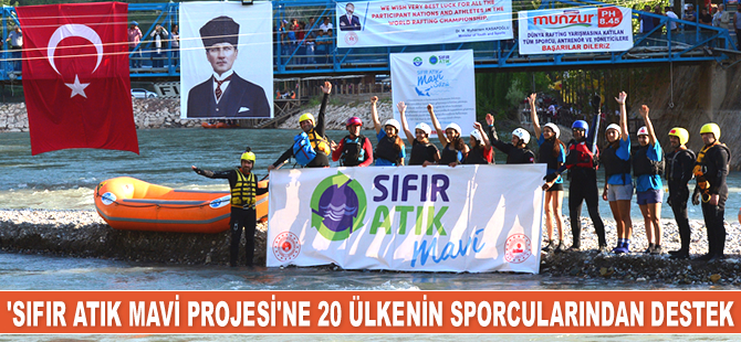 ‘Sıfır Atık Mavi Projesi’ne 20 ülkenin sporcularından destek geldi