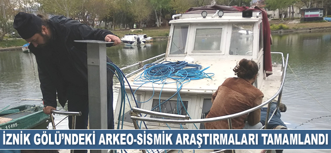 İznik Gölü’nde sürdürülen arkeo-sismik araştırmaları tamamlandı