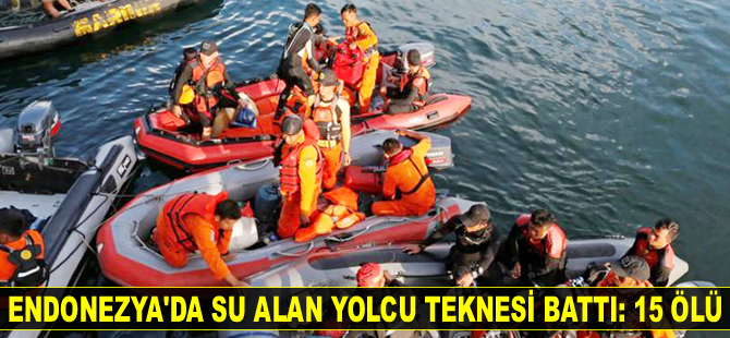 Endonezya'da tekne battı: 15 ölü