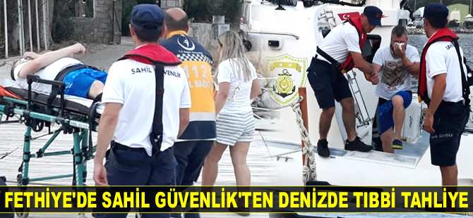 Denizde yaralanan vatandaşın yardımına Sahil Güvenlik yetişti