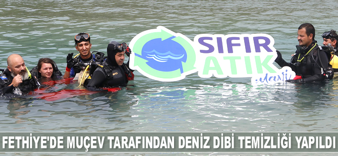 Fethiye'de deniz dibi temizliği yapıldı