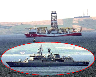 'Yavuz' sondaj gemisi, Çanakkale Boğazı'ndan geçti