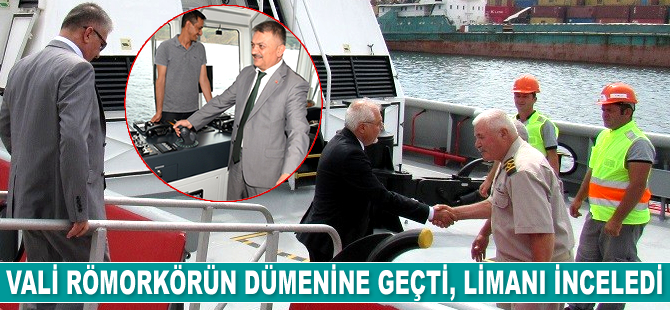 Balıkesir Valisi Ersin Yazıcı, Çelebi Bandırma Limanı'nda incelemelerde bulundu