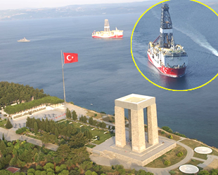 ‘Yavuz’ sondaj gemisi, ‘Şehitler’i selamladı