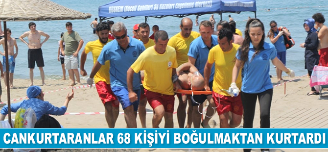 Kocaeli’de cankurtaranlar 68 kişiyi boğulmaktan kurtardı
