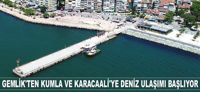 Gemlik'ten Kumla ve Karacaali’ye deniz ulaşımı başlıyor