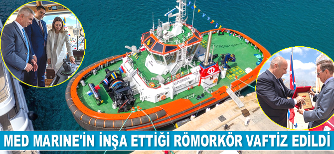Med Marine'in inşa ettiği Vittoriosa römorkörü için vaftiz töreni düzenlendi
