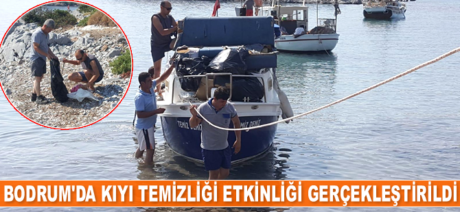 Bodrum'da kıyı temizliği etkinliği gerçekleştirildi
