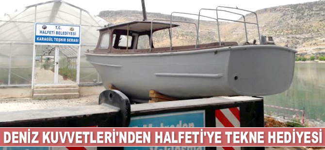 BİNEK-63 isimli tekne, Halfeti Belediyesi’ne teslim edildi
