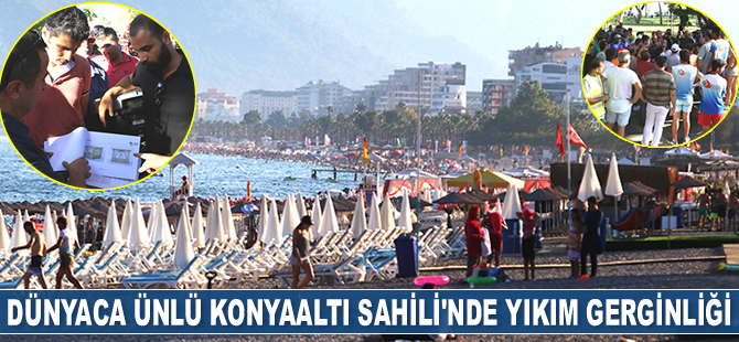Konyaaltı Sahili'nde ‘Mavi Bayrak’ gerilimi yaşandı