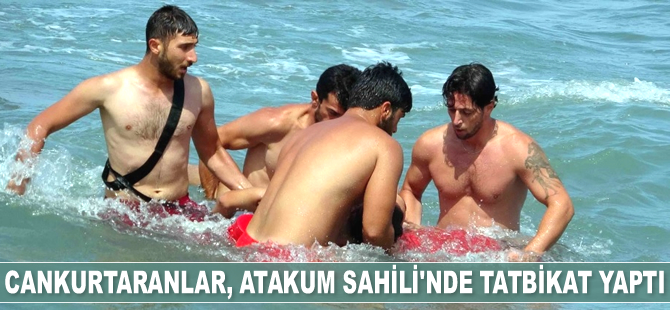 Samsun’da cankurtaranlar tatbikat yaptı