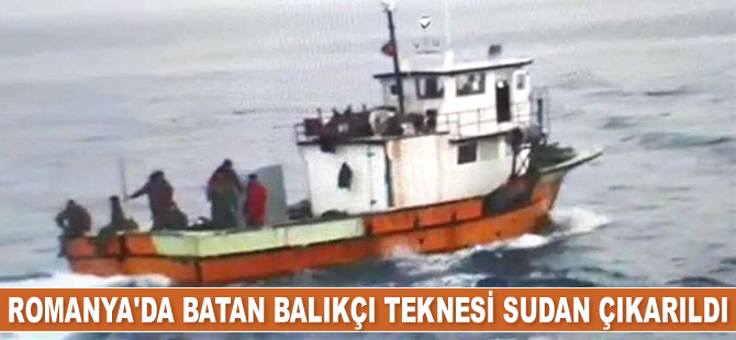 Romanya’da batan ‘Baba Şenol’ isimli tekne sudan çıkarıldı