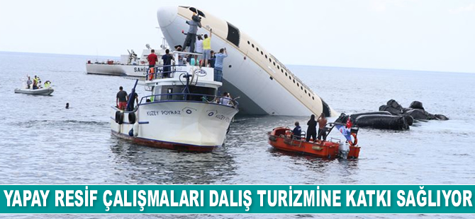 Yapay resif çalışmaları dalış turizmine katkı sağlıyor