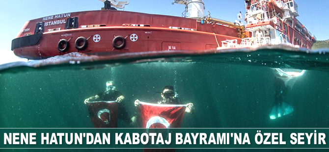 Nene Hatun gemisi, Kabotaj Bayramı’na özel seyir gerçekleştirdi