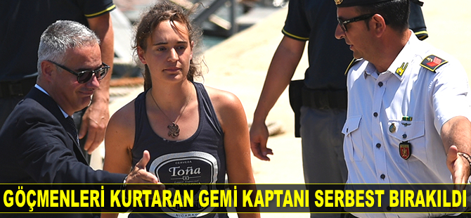Göçmenleri kurtaran gemi kaptanı Carola Rackete serbest bırakıldı
