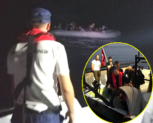 Düzensiz göçmenler kaçtı, Sahil Güvenlik kovaladı