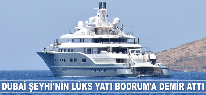 ‘Radiant’ isimli lüks yat, Bodrum’a demir attı