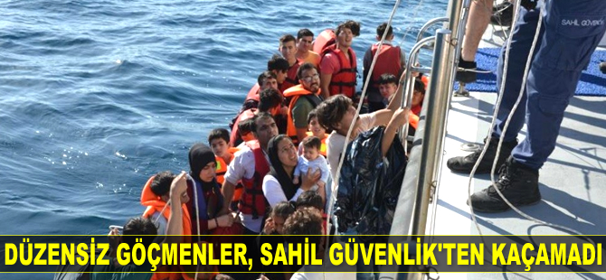 Ayvalık’ta 45 düzensiz göçmen yakalandı