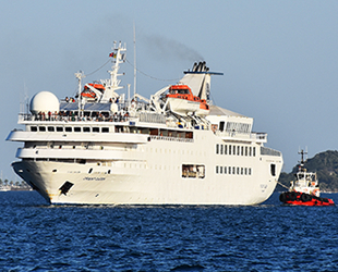 ‘Orient Queen’ isimli kruvaziyer gemisi, Marmaris'e geldi